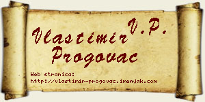 Vlastimir Progovac vizit kartica